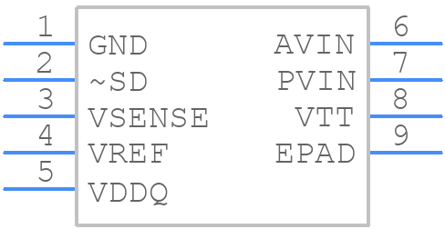 LP2996MR - Texas Instruments - PCB symbol