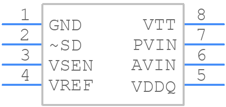 LP2997M - Texas Instruments - PCB symbol