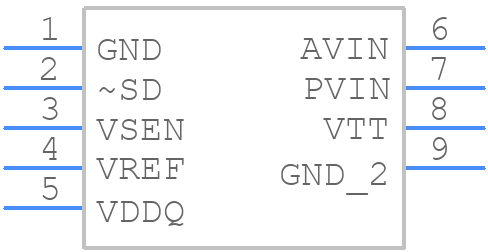 LP2997MR - Texas Instruments - PCB symbol