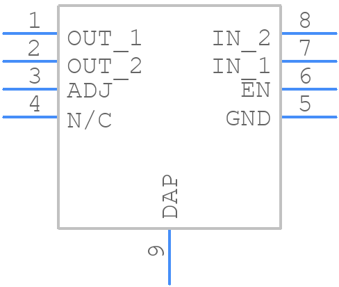 LP38511MR-ADJ - Texas Instruments - PCB symbol