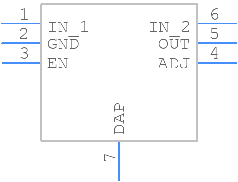 LP38693SD-ADJ - Texas Instruments - PCB symbol