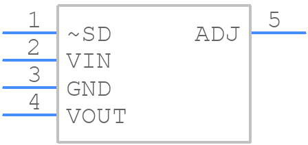 LP3874EMP-ADJ - Texas Instruments - PCB symbol