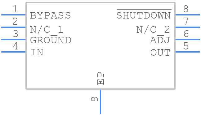 LP3878MR-ADJ - Texas Instruments - PCB symbol