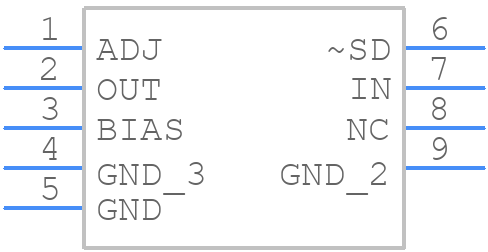 LP38842MR-ADJ - Texas Instruments - PCB symbol