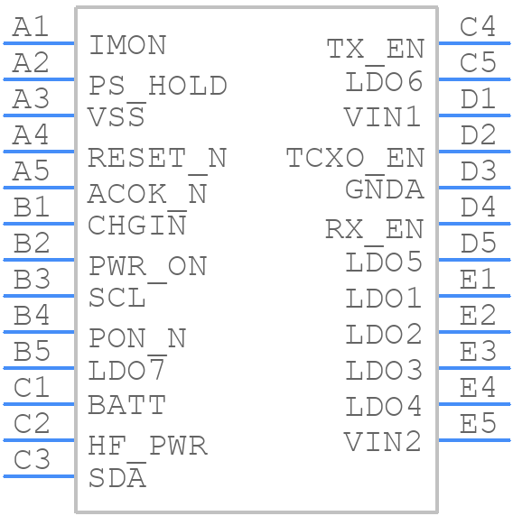 LP3918TL - Texas Instruments - PCB symbol