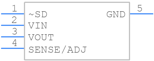 LP3965EMP-1.8 - Texas Instruments - PCB symbol