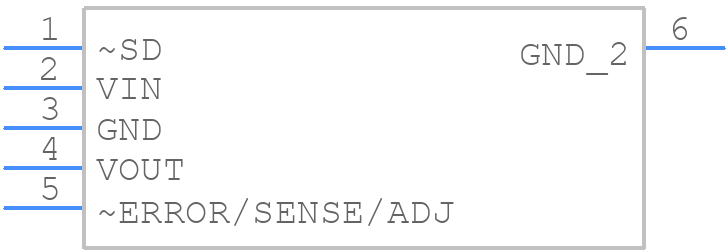 LP3965ES-ADJ - Texas Instruments - PCB symbol