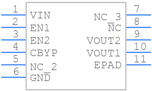 LP5996SD-3333 - Texas Instruments - PCB symbol
