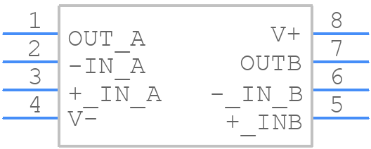 LPV358MM - Texas Instruments - PCB symbol