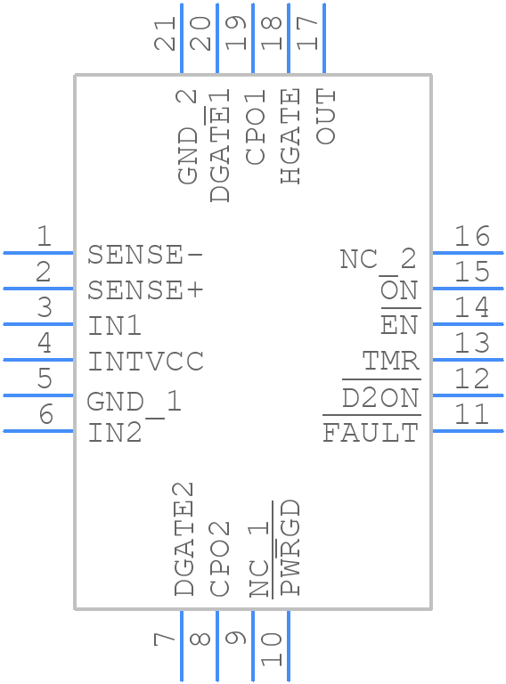 LTC4227CUFD-4#PBF - Analog Devices - PCB symbol