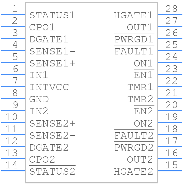 LTC4228IGN-1#PBF - Analog Devices - PCB symbol