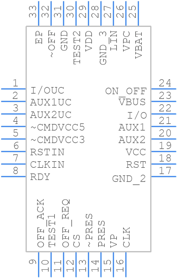 73S8009C-32IMR/F1 - Analog Devices - PCB symbol