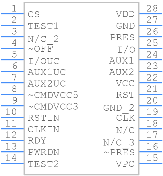73S8009R-ILR/F - Analog Devices - PCB symbol
