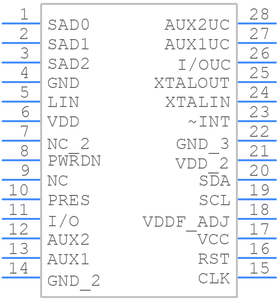 73S8010C-ILR/F - Analog Devices - PCB symbol