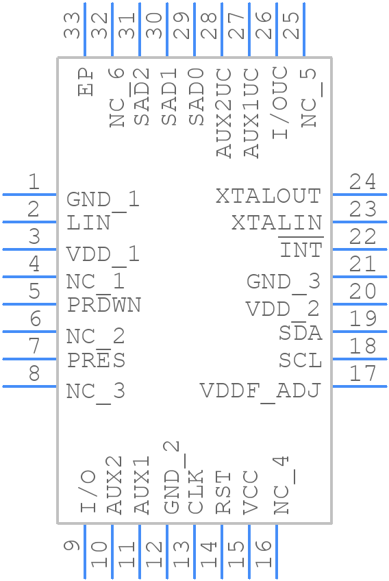 73S8010C-IMR/F - Analog Devices - PCB symbol