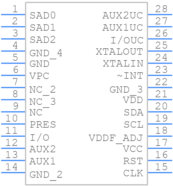 73S8010R-ILR/F - Analog Devices - PCB symbol