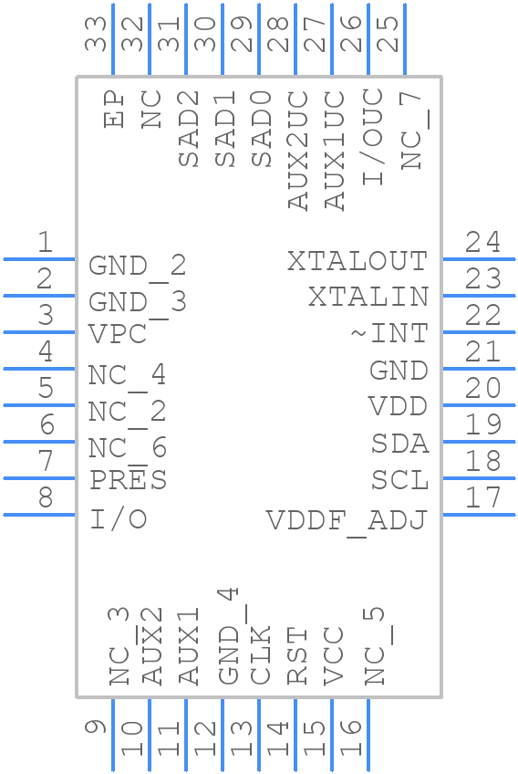 73S8010R-IM/F1 - Analog Devices - PCB symbol