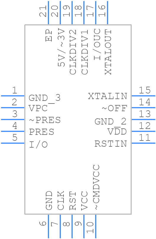 73S8024RN-20IMR/F - Analog Devices - PCB symbol