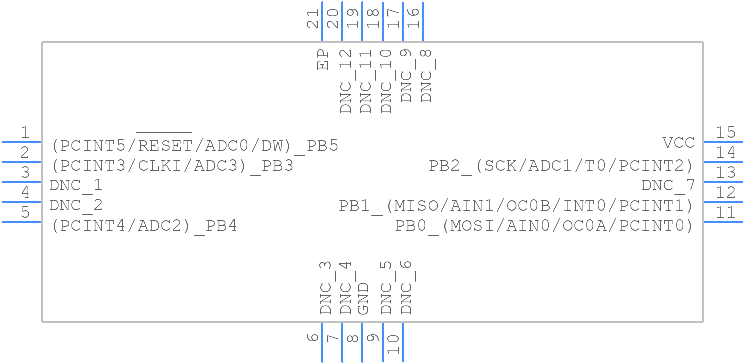 ATTINY13-20MU - Microchip - PCB symbol