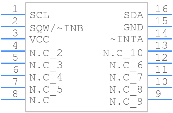 DS1337C - Analog Devices - PCB symbol