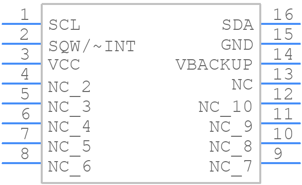 DS1339C-33 - Analog Devices - PCB symbol