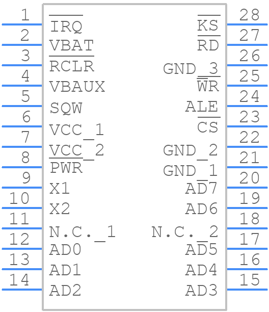 DS17285EN-3+ - Analog Devices - PCB symbol