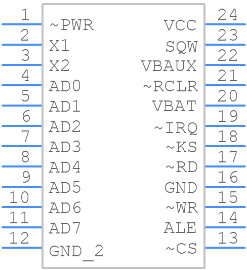 DS17885SN-3+ - Analog Devices - PCB symbol