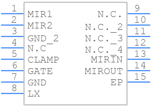 DS1842N+ - Analog Devices - PCB symbol