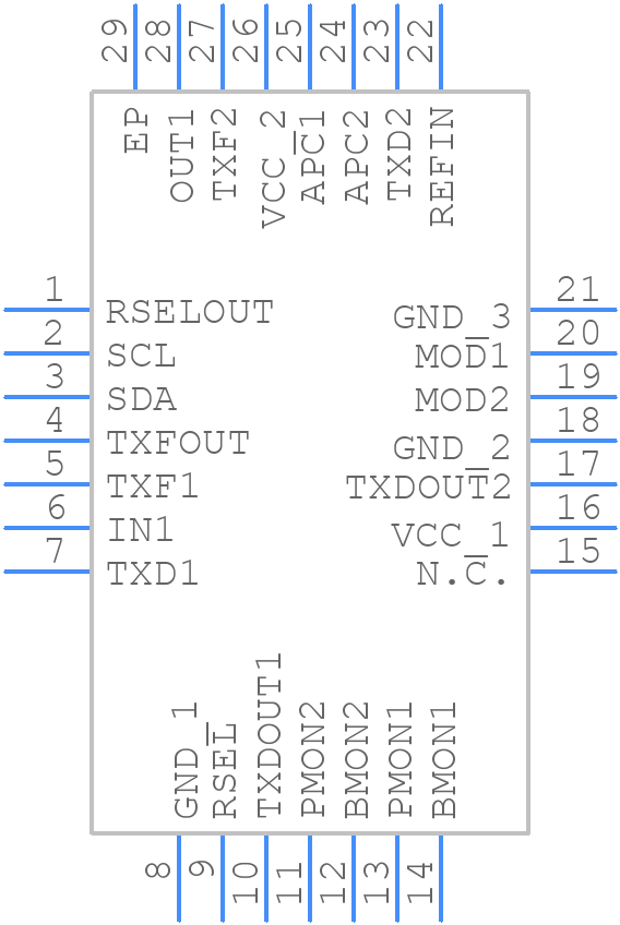 DS1876T+T&R - Analog Devices - PCB symbol