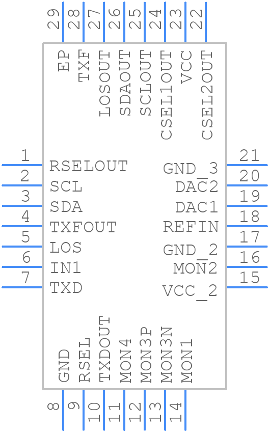 DS1878T+T&R - Analog Devices - PCB symbol