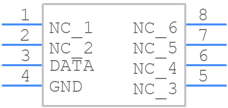DS2433S+ - Analog Devices - PCB symbol