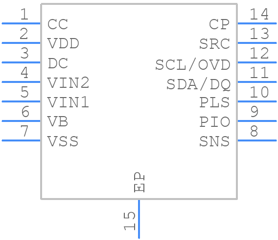 DS2775G+ - Analog Devices - PCB symbol