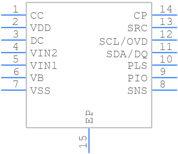 DS2777G+ - Analog Devices - PCB symbol