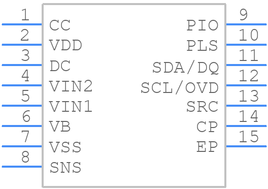 DS2777G+T&R - Analog Devices - PCB symbol