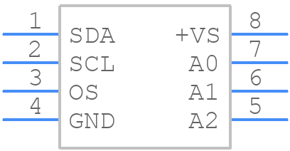 LM75BIM-3+T - Analog Devices - PCB symbol