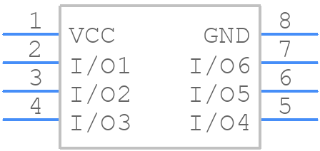 MAX13206EELA+T - Analog Devices - PCB symbol