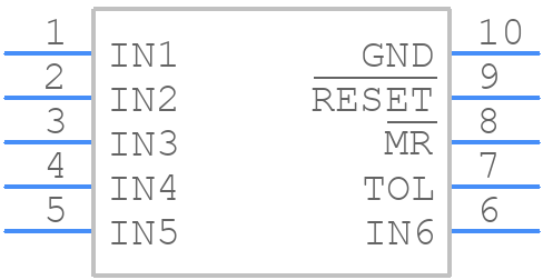 MAX16055CAUB+T - Analog Devices - PCB symbol