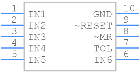 MAX16055DAUB+T - Analog Devices - PCB symbol