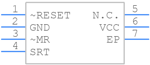 MAX16057ATT42+T - Analog Devices - PCB symbol