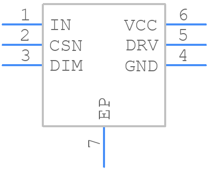 MAX16819ATT+T - Analog Devices - PCB symbol