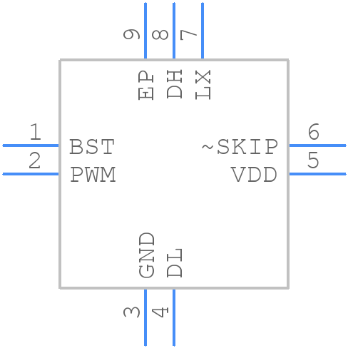 MAX17491GTA+ - Analog Devices - PCB symbol