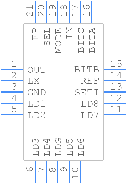 MAX1984ETP+T - Analog Devices - PCB symbol