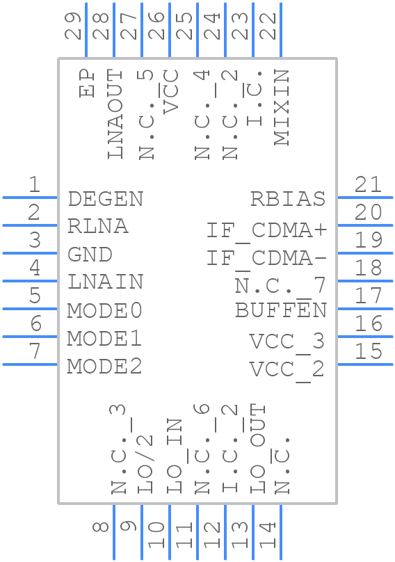 MAX2335ETI - Analog Devices - PCB symbol