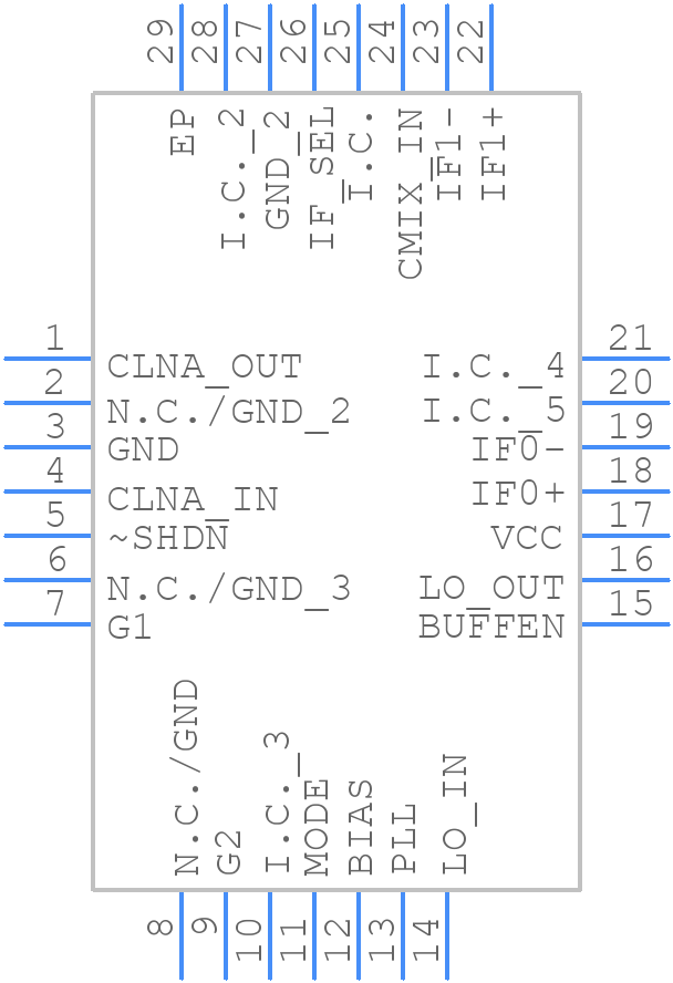 MAX2354ETI - Analog Devices - PCB symbol