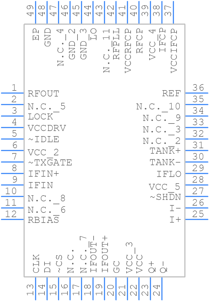 MAX2370ETM - Analog Devices - PCB symbol