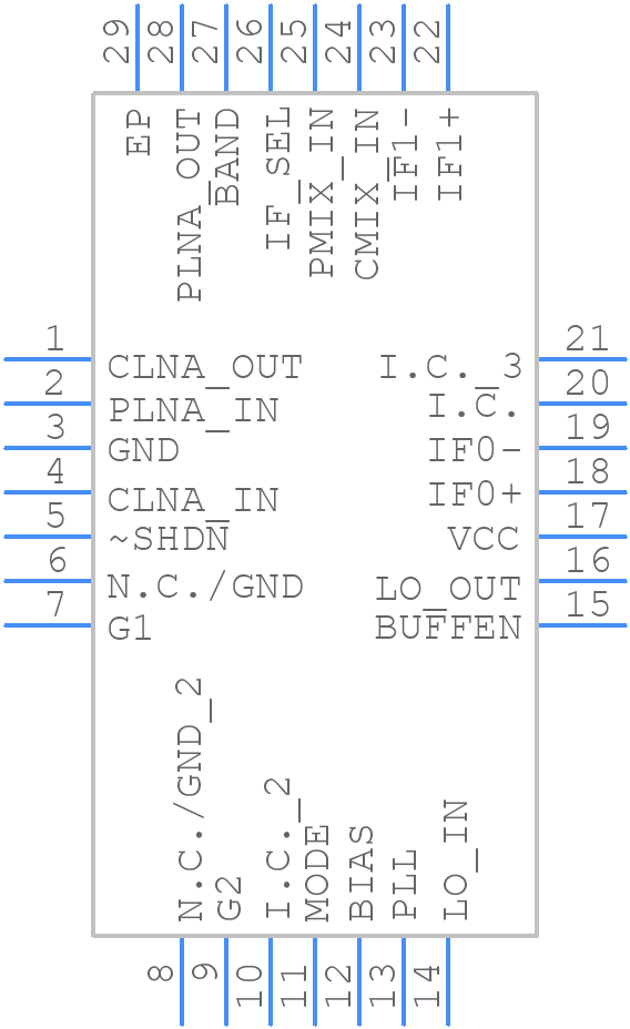 MAX2531ETI - Analog Devices - PCB symbol