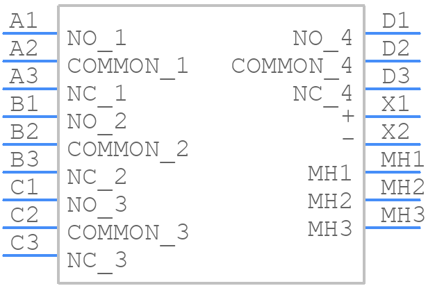 FCA-410-1620M - TE Connectivity - PCB symbol