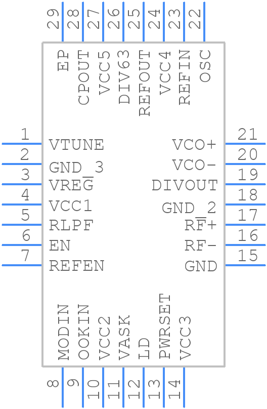 MAX2903EGI - Analog Devices - PCB symbol