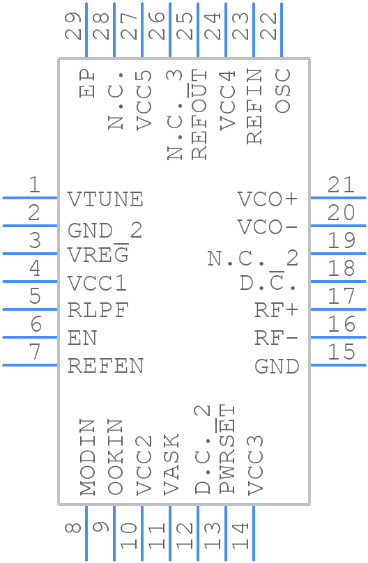 MAX2904EGI - Analog Devices - PCB symbol