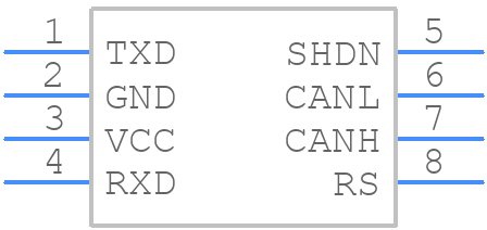 MAX3051EKA - Analog Devices - PCB symbol
